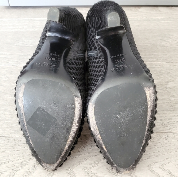 Alaia Pony Hair Print Booties - Picture 8 of 9